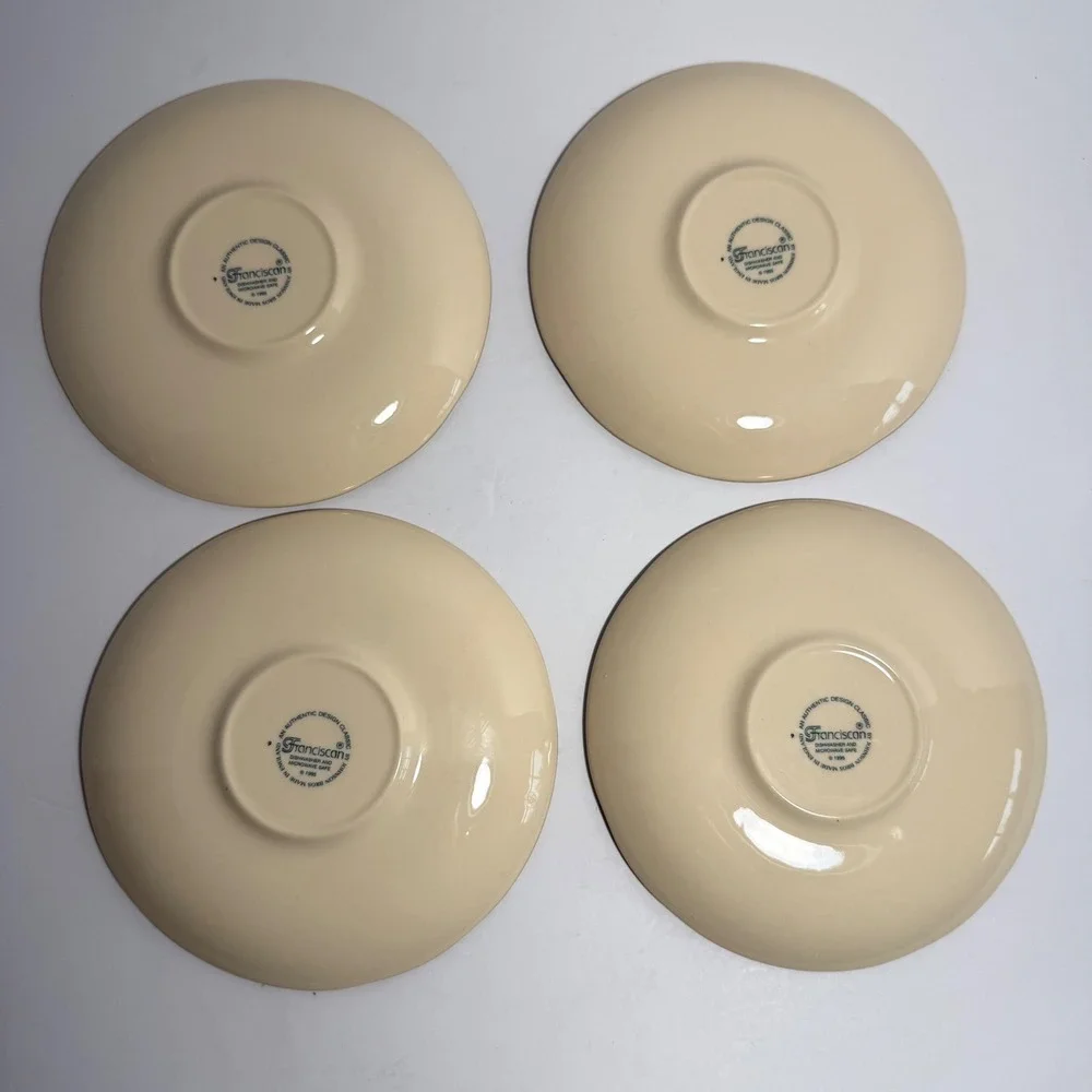 Franciscan Desert Rose Tea Cups and Saucers Set of 4 Johnson Brothers England